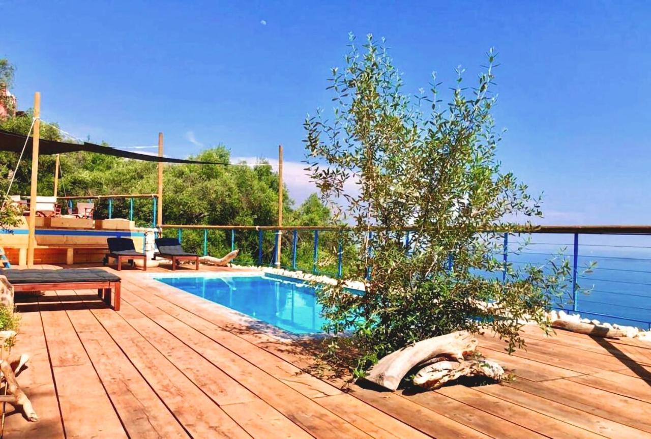 House Sienna Of Villa Intaba Best Views Corfiot Riviera Corfu Island Greece Contemporary Design Pool With Spectacular Sea Views Close To Ipsos Beach Pyrgi  エクステリア 写真